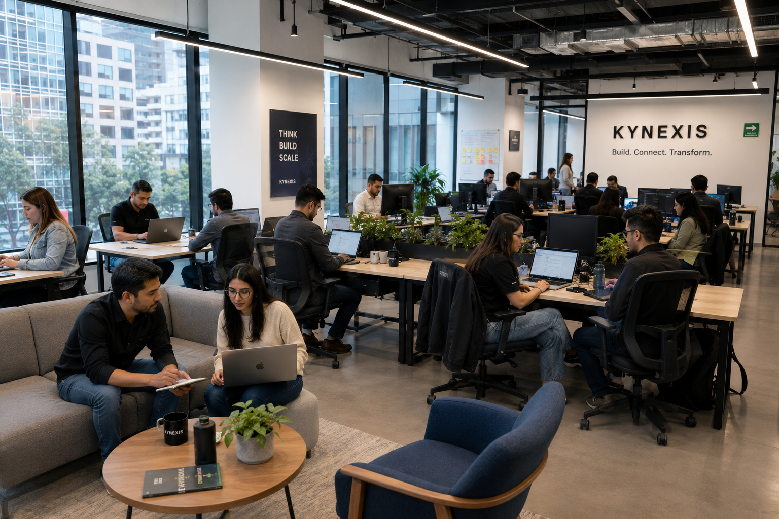 Cultura de trabajo en las oficinas de Kynexis