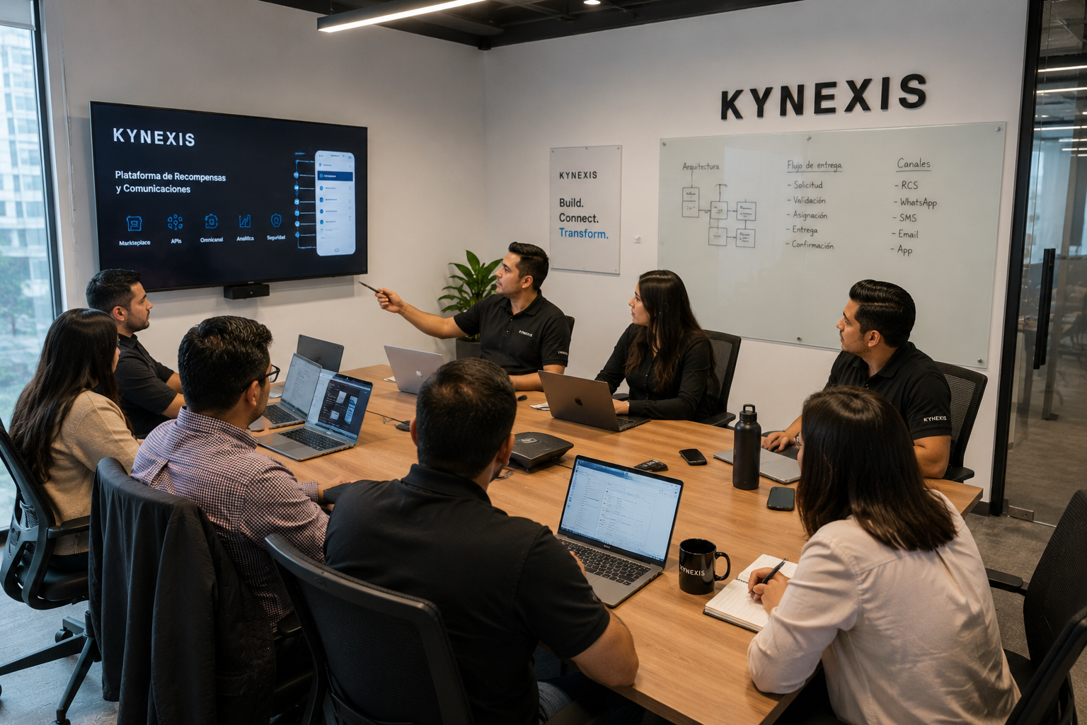 Cultura de trabajo en las oficinas de Kynexis